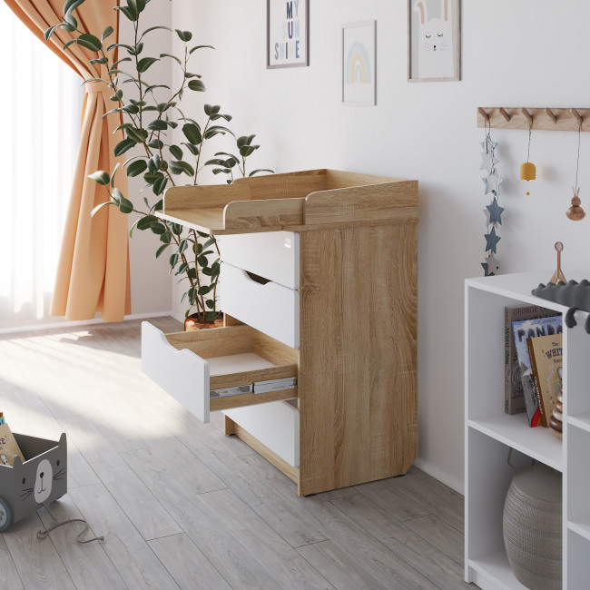 Комод серия Сириус WOOD 604 дуб сонома Комод серия Сириус WOOD 604 дуб сонома